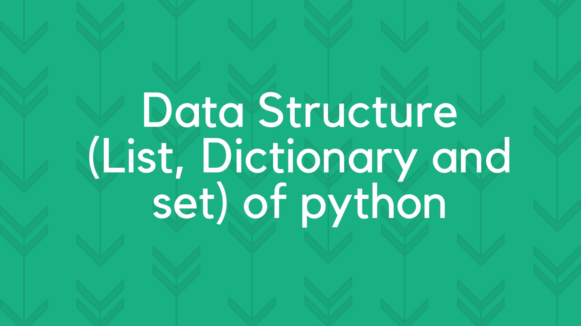Understanding Data Structure control of python